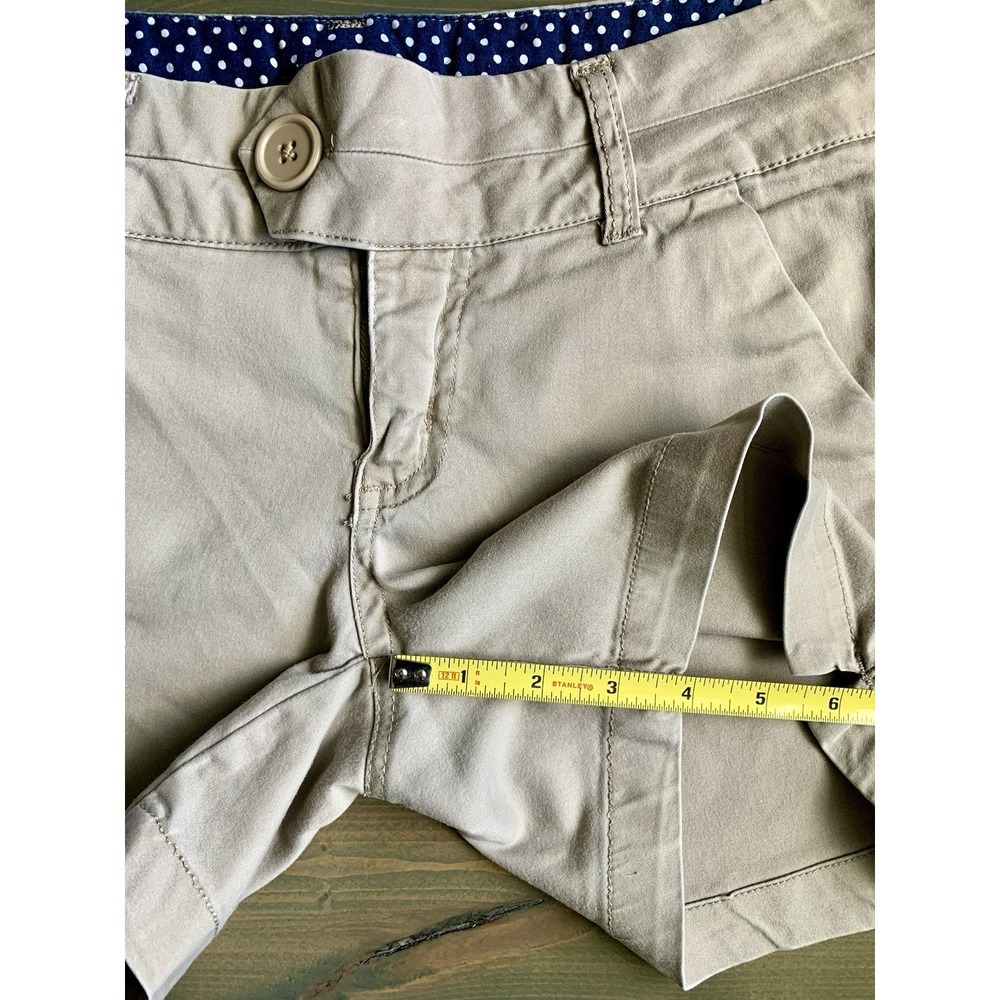 FreeStyle Y2K Cargo Chino Shorts Womens 5 Khaki Low Rise Grunge Preppy Utility - Picture 5 of 8